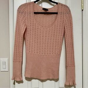 Express S Blush Scoop Neck Sweater